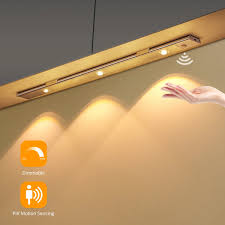 LED Under Cabinet Light Dimmable USB Kitchen Spot Lighting Ultra Thin Cabinet Light LED Motion Sensor Wireless Cabinet Light
