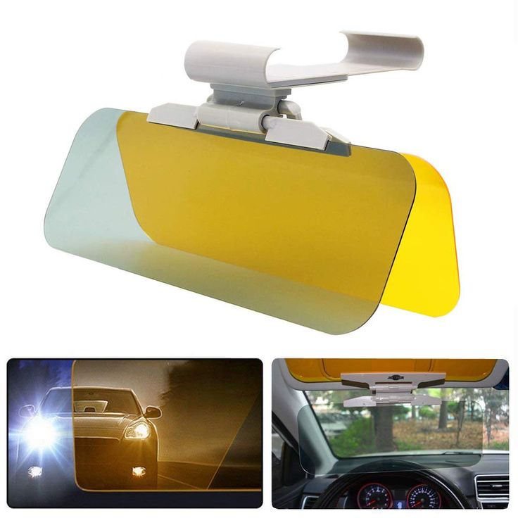 HD Car Sun Visor Goggles For Driver Day & Night Anti-dazzle Mirror Sun Visors .