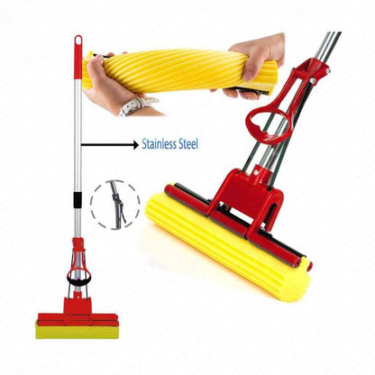 Auto Water-Absorbing & Self-Squeezing Foam Mop for Floor Cleaning – Efficient Floor Wiper