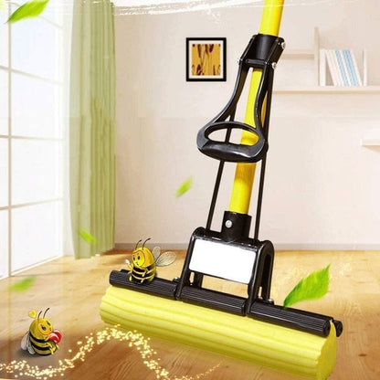Auto Water-Absorbing & Self-Squeezing Foam Mop for Floor Cleaning – Efficient Floor Wiper