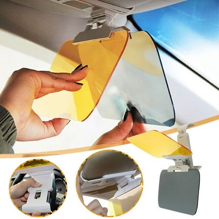 HD Car Sun Visor Goggles For Driver Day & Night Anti-dazzle Mirror Sun Visors .
