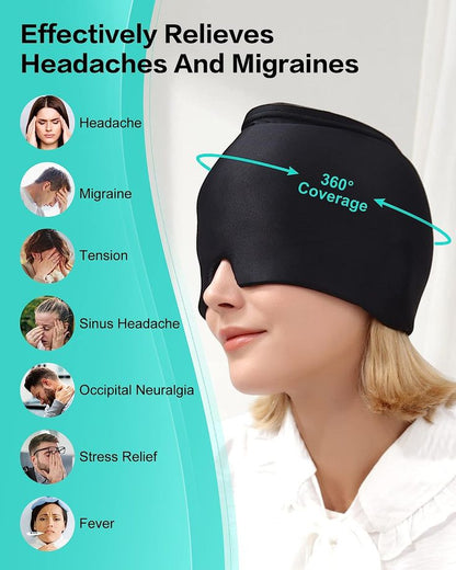 Headache and migraine Relief Cap Hot & Cold Therapy Cap