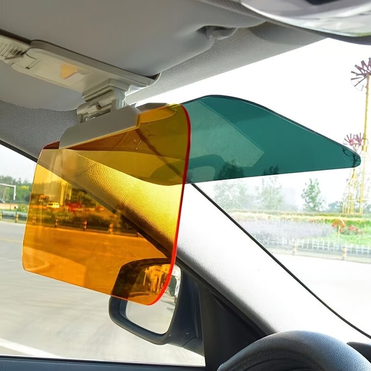 HD Car Sun Visor Goggles For Driver Day & Night Anti-dazzle Mirror Sun Visors .