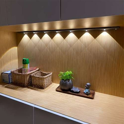 LED Under Cabinet Light Dimmable USB Kitchen Spot Lighting Ultra Thin Cabinet Light LED Motion Sensor Wireless Cabinet Light