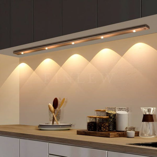 LED Under Cabinet Light Dimmable USB Kitchen Spot Lighting Ultra Thin Cabinet Light LED Motion Sensor Wireless Cabinet Light