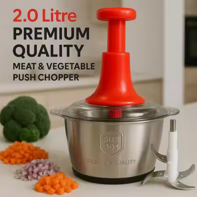 vegetable and meat push chopper 2L