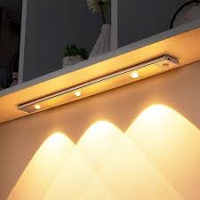 LED Under Cabinet Light Dimmable USB Kitchen Spot Lighting Ultra Thin Cabinet Light LED Motion Sensor Wireless Cabinet Light